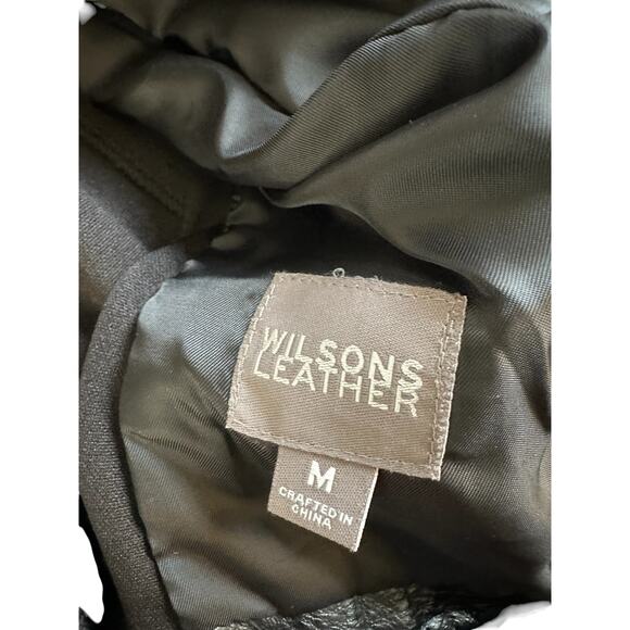 Wilsons Leather Vest Women's Motorcycle Biker Black Emo Grunge Goth Medium - Picture 2 of 10